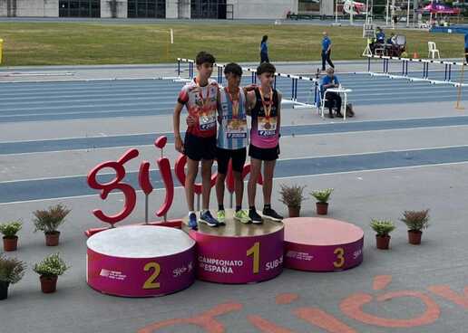 TRES MEDALLAS PARA NUESTROS ATLETAS EN EL  NACIONAL SUB-16 DE PISTA AIRE LIBRE