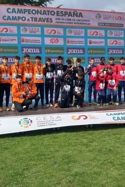 MEDALLA DE BRONCE PARA CASTILLA - LA MANCHA EN CAMPO A TRAVÉS SUB-16 MASCULINO  EN PAMPLONA