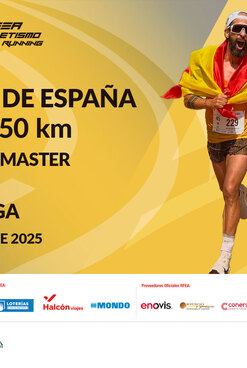 DOS OROS Y UNA PLATA EN EL CAMPEONATO DE ESPAÑA DE 50KM PARA NUESTROS ATLETAS