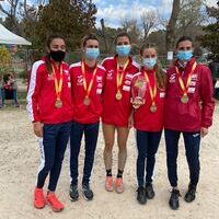 IRENE SANCHEZ - ESCRIBANO CAMPEONA DE ESPAÑA INDIVIDUAL Y EL EQUIPO ABSOLUTO FEMENINO DE FEDERACIONES, JUAN ANTONIO PÉREZ BRONCE