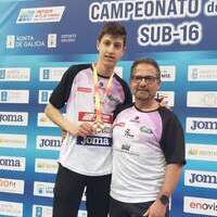 ORO Y BRONCE PARA  ANDRÉS GARCIA GARRIDO EN EL CTO. ESPAÑA DE  PISTA CUBIERTA SUB-16